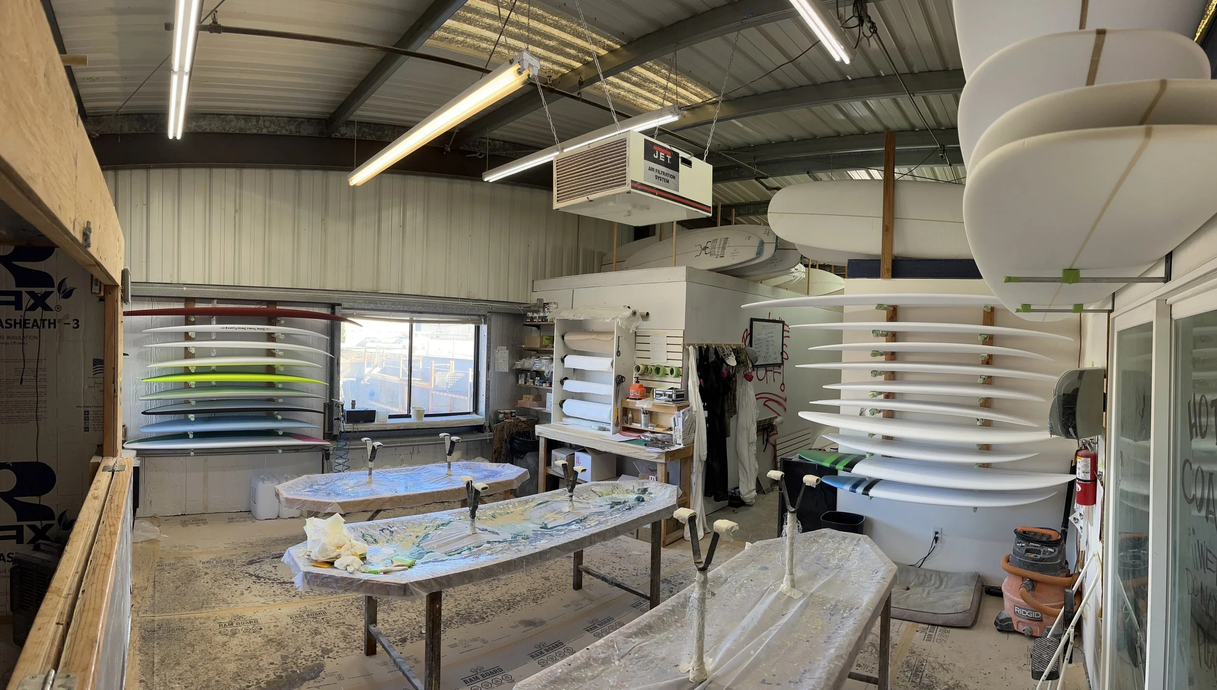 Bobby Wood Surfboard Repair (assoc. Missing Link Manufacturing) workshop