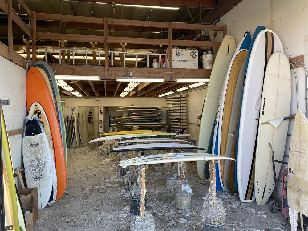 Whitstik Surfboard Repairs workshop