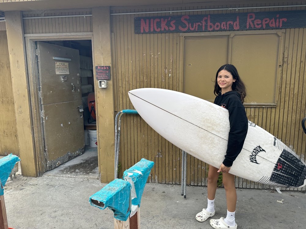 Nick's Surfboard Repair workshop