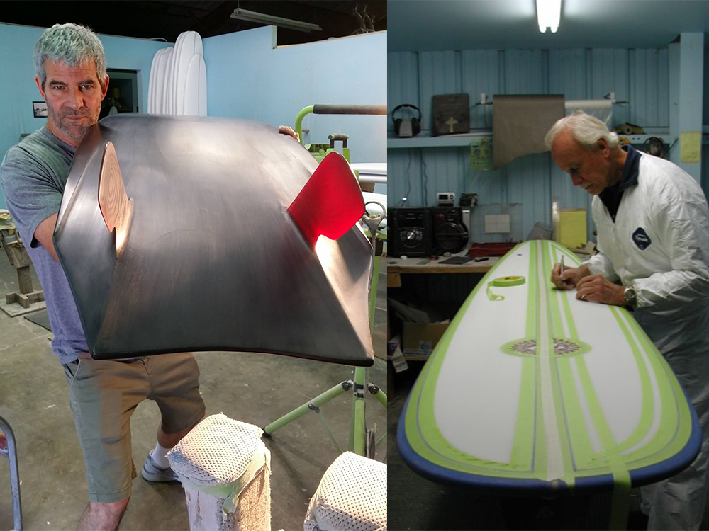 Bob Haakenson Fiberglass workshop